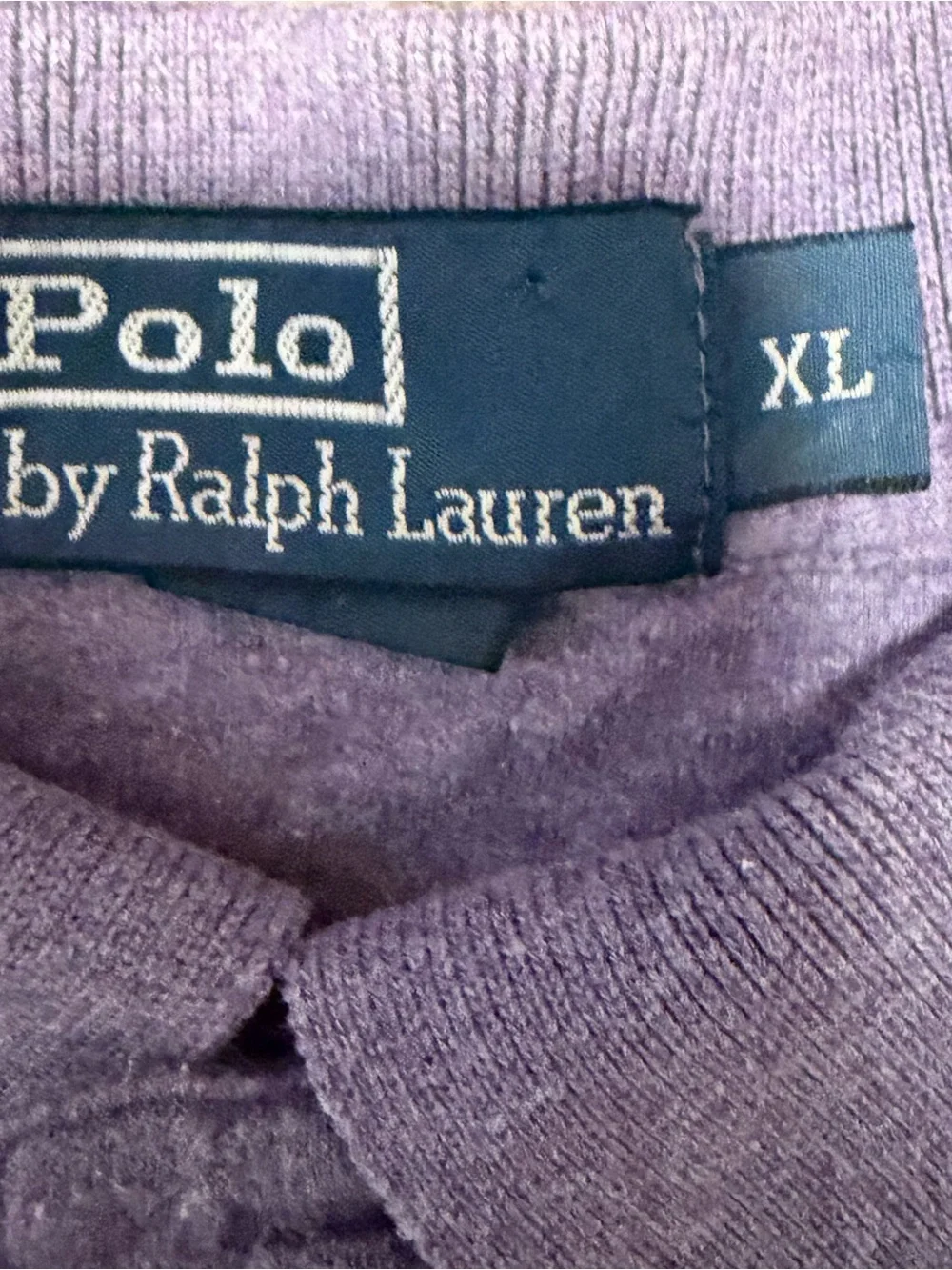 Ralph Lauren Men’s Heather Lavender Polo with Green Pony